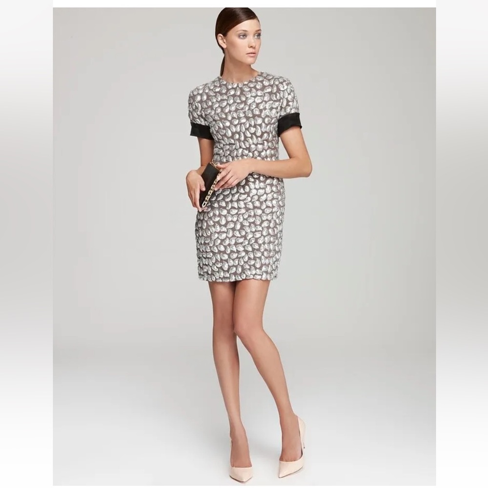 Diane Von Furstenburg DVF Cindy puff sequin dress